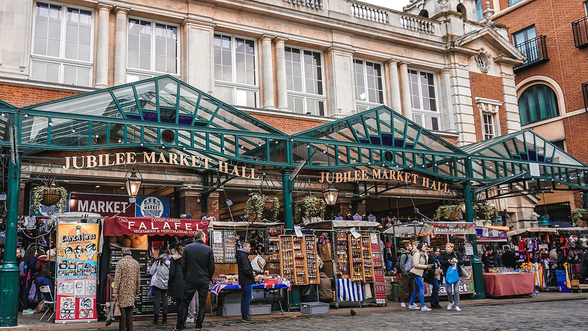 A lively day at Covent Garden's Jubilee Market Hall