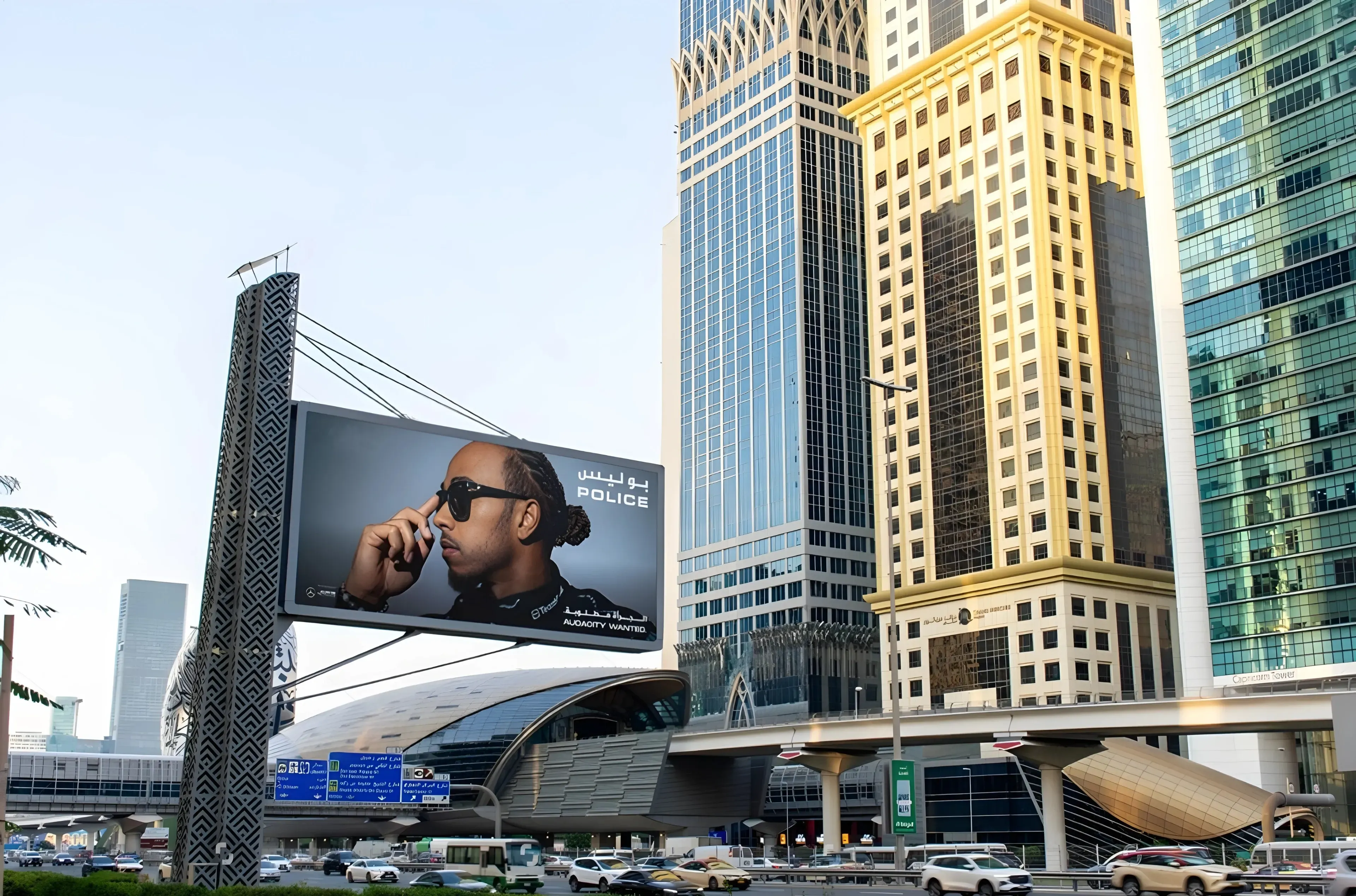 Unipoles Advertising in Dubai - Advertise OOH with Dubai Advertising